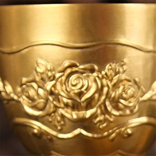 XDCHLK Brass mini vidro de vidro de vidro alívio vodka cálice 100ml 50ml spirits copo ouro antigo
