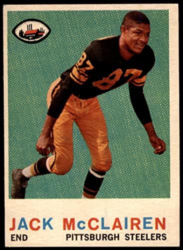 1959 Topps 157 Jack McClairen Pittsburgh Steelers ex Steelers Bethune-Cookman