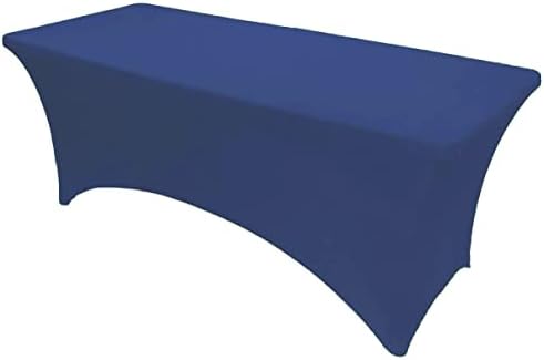 Gwhome 6 pés spandex equipado com toalha de mesa de mesa retangular capa de banquete de casamento