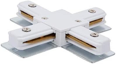X-Dree Track Connector de 2 fios de 2 fios lidadão de trilho de 4 vias Montado com montagem clara