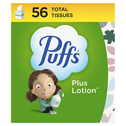 Puffs Plus Loção Facial Facial, 1 Cube Box, 56 tecidos por caixa