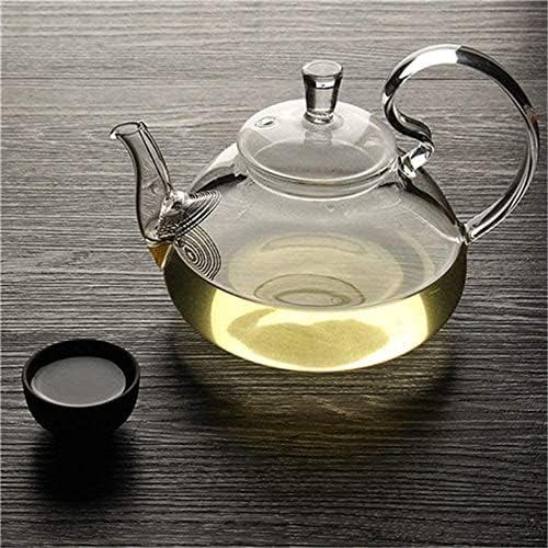 Chaleira 600 ml de chá de chá de vidro resistente ao calor