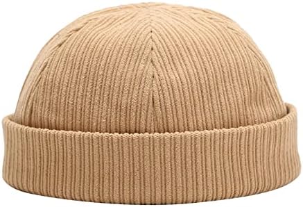 Chapéu de gorro de tricotar Slechy para homens/mulheres de inverno Faux fofo fofinho chapéus de hip
