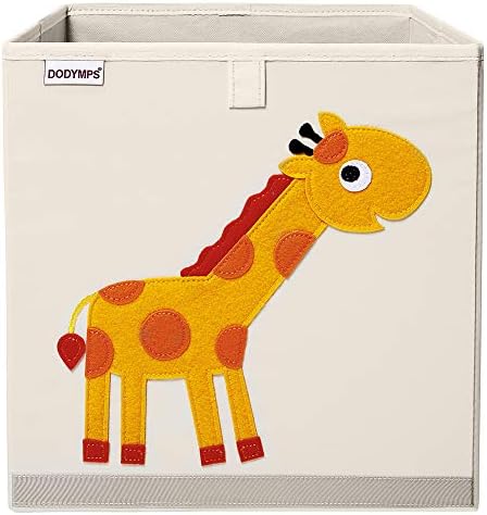 Dodymps dobráveis ​​caixas de armazenamento de brinquedos de animais/cubo/caixa/peito/organizador para crianças e berçário, 13 polegadas