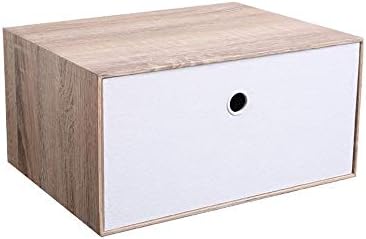 Caixa de armazenamento YHBM, caixa de contêiner do tipo de gaveta de mesa grande, simples, simples,