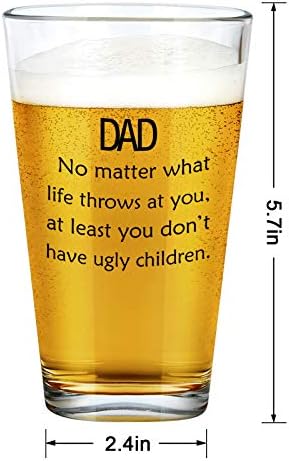 Pai, não importa/ feia, infantil, copo de cerveja, presente do dia dos pais para pai, pai, homens