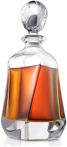 Haoktsb Decanter Whisky Glass Decanter, 700ml de óculos de uísque de decanter de cristal, perfeito para