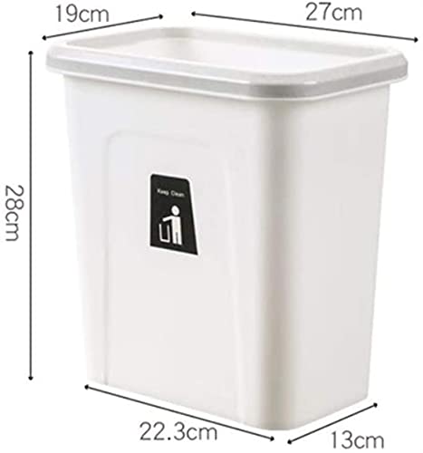 Toonzz lixo pendurado lata, lixo de 8l pode esconder lixo de lixo lixo de lixo de armazenamento balde