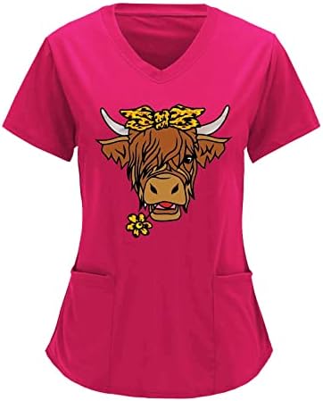 Camisetas mulheres solteiras fit women impressão de manga curta V camisetas sólidas blush tops com bolsos de cor sólida feminina