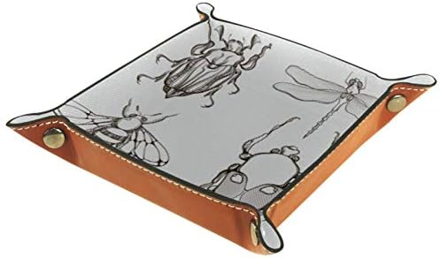 Lyetny Diferentes insetos Caixa de armazenamento Titular de doces Sundries Bandeja Organizador