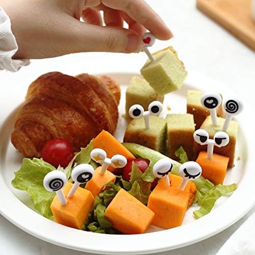 Rgontar 35 PCs Polículos de dente olho de olho, alimentos picadas de frutas para crianças chá