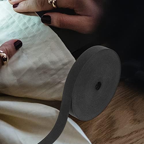 Cura de 1 rolo de faixa elástica de banda de costura plana de banda elástica de banda elástica para roupas de costura DIY 25x1.5cm