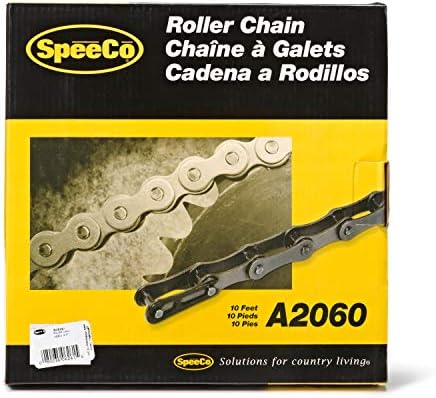 Speeco A2060 Chain de rolo x 10 pés com link de conexão, S06261
