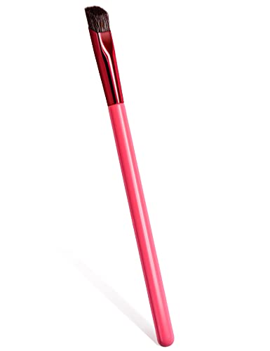 Escova de sobrancelha beakey pincel profissional de sobrancelha 4d para sobrancelhas cerdas sintéticas de sobrancelha angular pincel para ferramenta de estética de beleza rosa