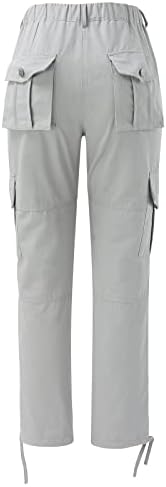 Calça de raça de cintura alta feminina Keusn calças folgadas de pára -quedas para mulheres calças de