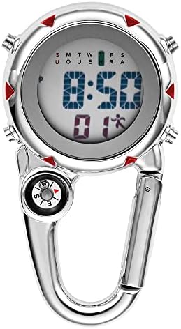 FSYSM CLIP-O-ON GOBINER POCKET Watch Nurse Watch Watch Multifunction Compass Bottle Opering para chefs