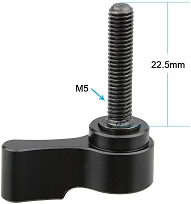 Camvate m5 rosqueamento masculino （22,5 mm de comprimento） botão rotativo parafuso de alavanca