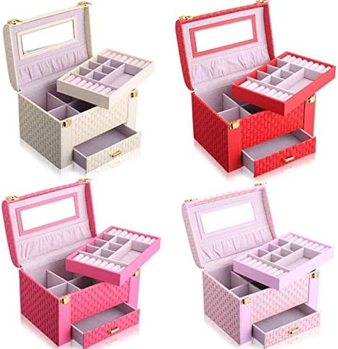Caixa de jóias Organizador mostra a caixa de jóias da moda da moda de trave