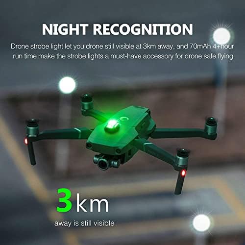 Aries Drone Strobe Light Anti-Collision Lighting Lights Lights Night Flight para DJI mini 3 Pro/Mini 2/Air 2s/Mavic