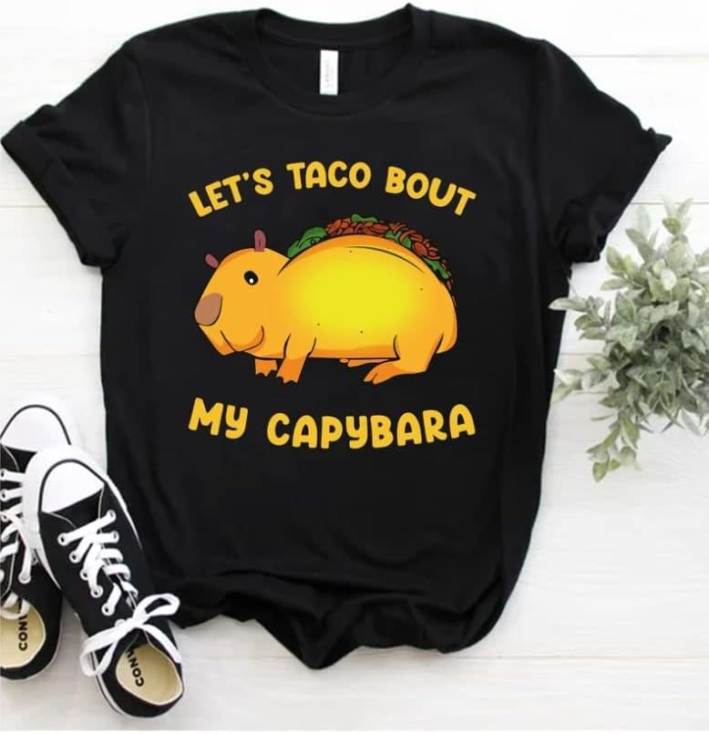 Engraçado, vamos taco, minha camisa Capybara, Capybara Birthday Shirt Gift for Animal Lover