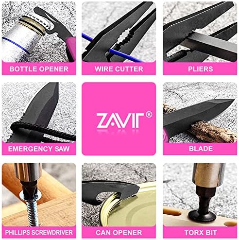 Presentes de Zavit para homens Mulheres, faca rosa multitool+melhor pai de sempre faca de bolso, idéias de presentes