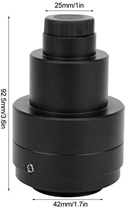 Huangxing - adaptador de microscópio, adaptador de câmera de liga de alumínio, prática 1x 42mm para câmera CCD Profissional Use Microscópio Trinocular Microscópio