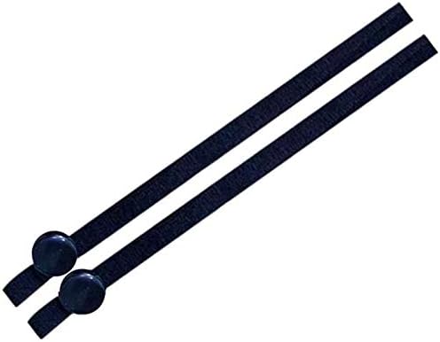 Selcraft 100pcs Banda elástica de elástico elástica Elastic Cord Silicone Button Band Band para costura Máscara Diy - Black 1738