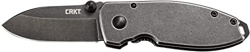 Faca de bolso dobrável de lula Crkt: compacta Faca de utilitário Edc EDC com lâmina de aço inoxidável e maçaneta