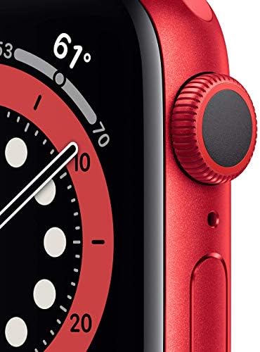 Apple Watch Series 6 - Case de alumínio vermelho com banda esportiva vermelha