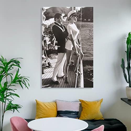 Tomart Art Poster Helmut Newton Fashion Black and White Painting Canvas Corredor Decoração Pintura