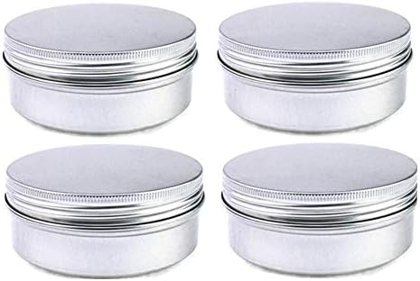 Moyishi 2 oz de alumínio de alumínio de metal de metal de estimação com mini jarra de capa de alumínio （pacote