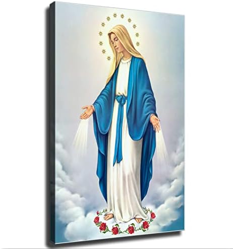 Poster da Blessed Virgin Mary Canvas e Estética Arte da parede Impressão Print