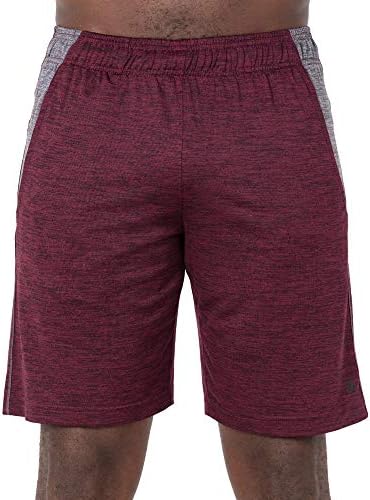 Camada 8 shorts de pacote de 2 masculinos atléticos de desempenho seco rápido/shorts de camisa de sono
