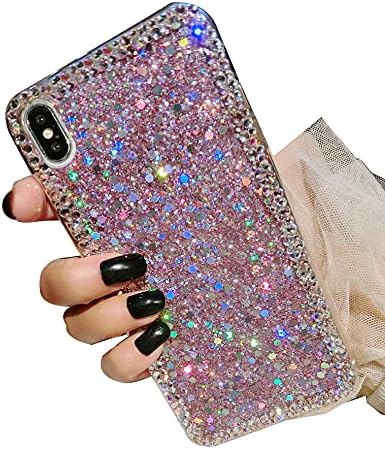Para iPhone XS Max Case, para iPhone XS Max Glitter Sparkle Bling Case para mulheres femininas,
