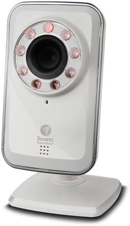 Câmera de rede Wi-Fi da Swannsmart ADS-450 com armazenamento em nuvem segura-branca