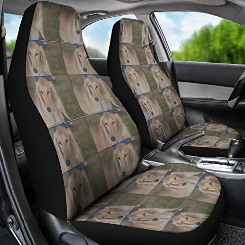 Great Breed Store Saluki Dog Patterns Print Car Seat Covers