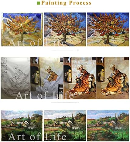 US $ 80 a US $ 1500 pintados à mão pelos professores das academias de arte - 24 pinturas a óleo Eldena