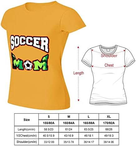 Camiseta feminina de mamãe de futebol