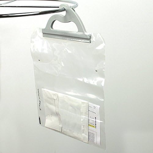 Monaco pendurado sacos de armazenamento, 10 pacotes de sacos plásticos transparentes de 12 x 9 polegadas