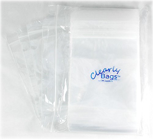 Claramente Bags Saco Plástico Reclosável 12 x15 Lock de Zip PK/50