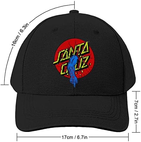 Santa Cruz City Hat da Califórnia para homens Mulheres Sun Hat Crucker Capinho de beisebol ajustável