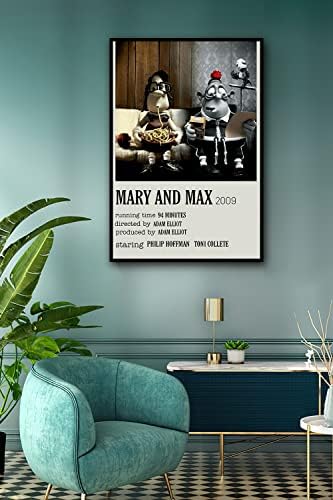 Posters de Anxiyaya Mary e Max Posters de Clay Posters de Animação Inspirada Poster Cura 16 ”× 24” Sem moldura