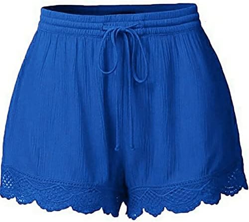 Shorts para mulheres ioga esporte shorts ativos perneiras elásticas da cintura média de calça curta renda plus size corda shorts de amarração