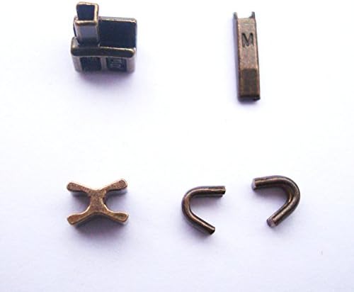 Bronze 3 Metal Zipper Head Box Zipper Sliders Retentor Inserção Pino fácil para reparo com zíper, kit de reparo