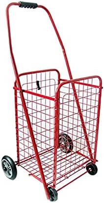 -Carts, carrinho de compras carrinho de compras dobráveis ​​com carrinho de utilidade portátil da roda giratória