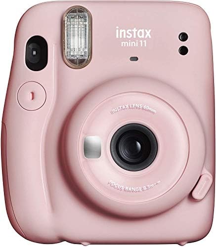 Fujifilm Instax Mini 11 Câmera com Fuji Instant Film Twin Pack + Pink Case, Álbum, adesivos e muito mais