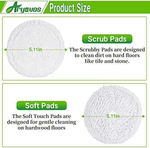 Aryavos Mop Pads Compatível com Bissell 3115 Spinwave Piso duro Especial