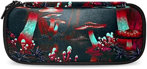 Caixa de lápis Guerotkr, bolsa de lápis, bolsa de lápis, estética de bolsa de lápis, cogumelo vermelho