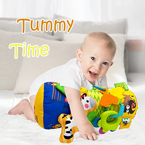 Baby Tummy Time Pillow Toy por 3-6 meses recém-nascidos infantis crianças 0 3 6 9 12 meses Desenvolvimento Toys Presentes de aniversário para meninas meninas de meninas 0-3 meses