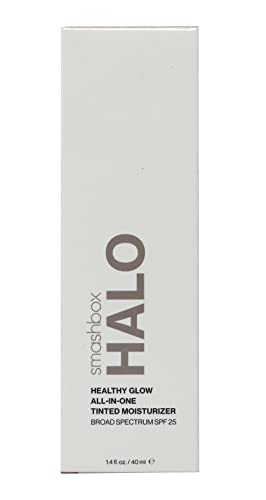 Smashbox halo hidratão saudável all-in-one hidratante spf 25-luz justa, 1,4 fl oz